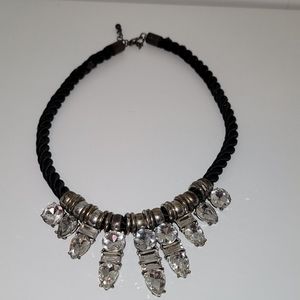 Black & Rhinestone Necklace